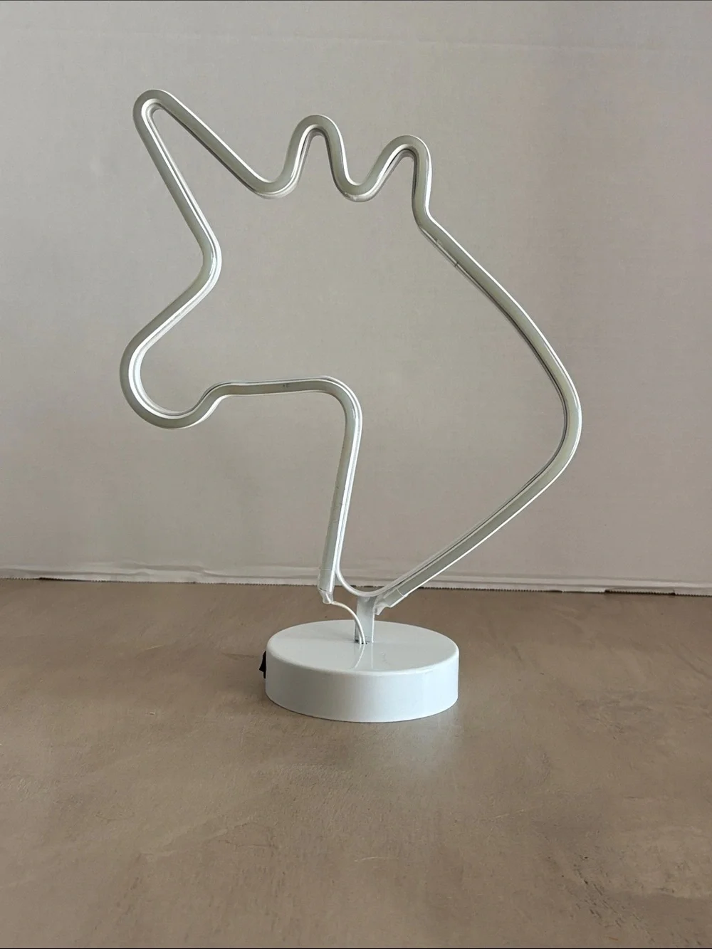 Purple Unicorn LED Neon Table Lamp